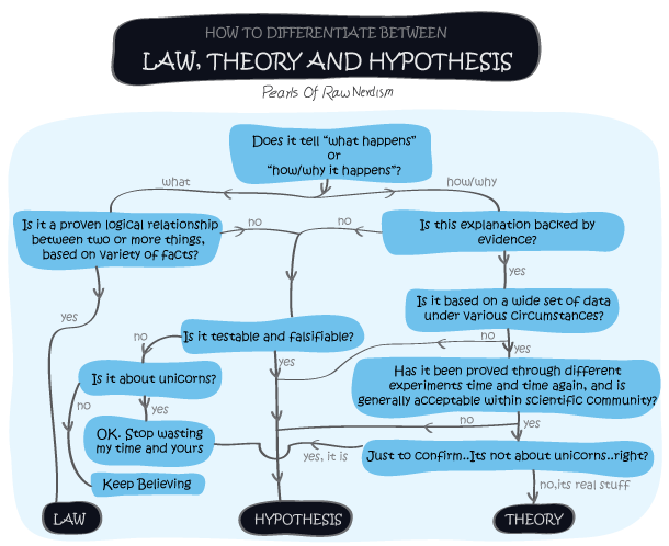 How To Differentiate Between Law, Theory and Hypothesis